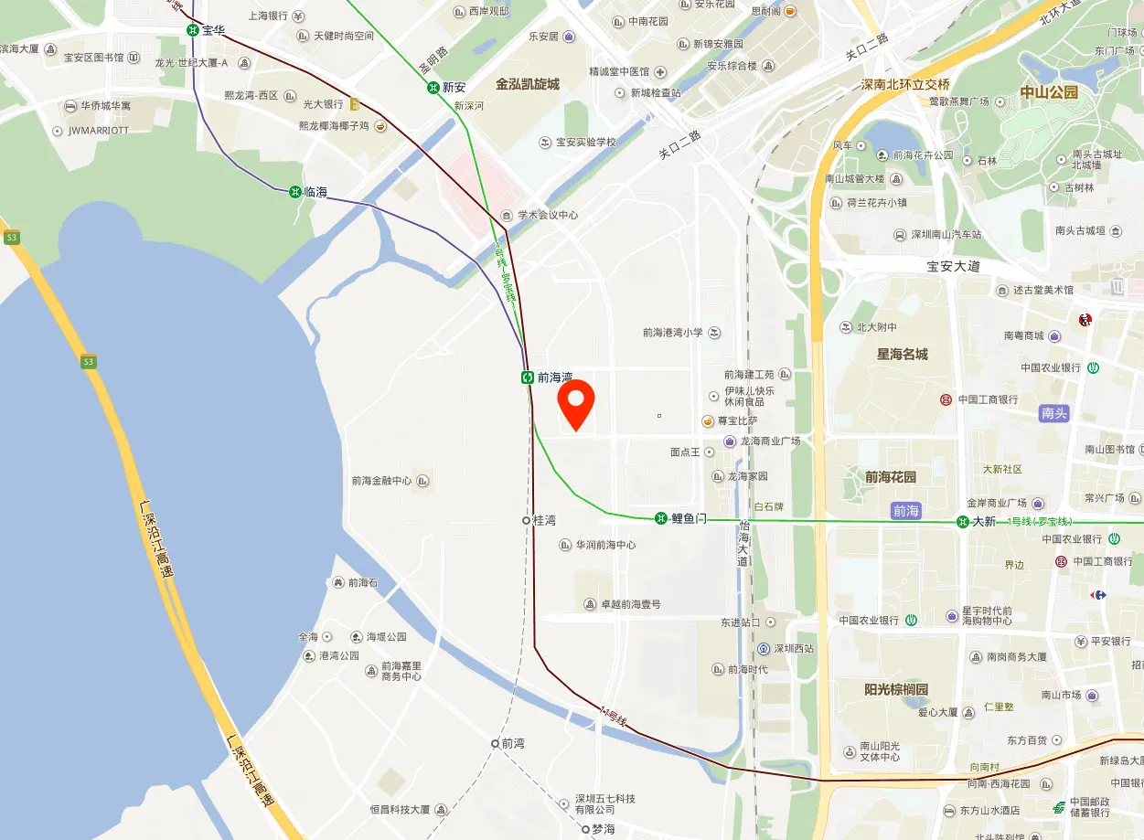 前海新华人寿大厦(前海新华保险大厦)地图位置